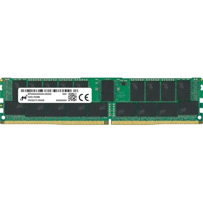 Image of 32GB (1x32GB) MICRON RDIMM DDR4-3200, CL22-22-22, reg ECC, dual ranked