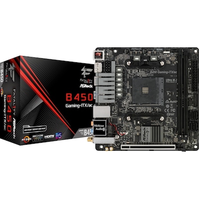 Image of ASRock Fatal1ty B450 Gaming-ITX/ac ITX Mainboard Sockel AM4 M2/DP/HDMI/WIFI/BT