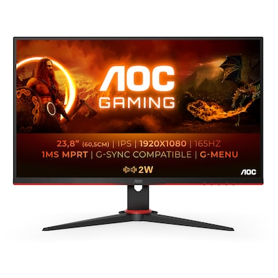 Image of AOC 24G2SPAE 60,5cm (23,8“) FHD IPS Gaming Monitor 16:9 HDMI/DP/VGA 165Hz