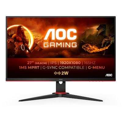 Image of AOC 27G2SPAE 68,6cm (27“) FHD IPS Gaming Monitor 16:9 HDMI/DP/VGA 165Hz 1ms Sync