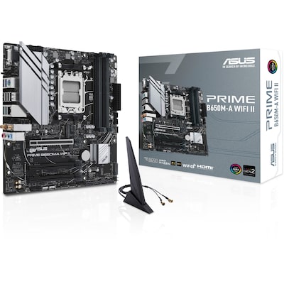 Image of ASUS PRIME B650M-A WIFI II mATX Mainboard Sockel AM5 M.2/USB3.2 TypC/HDMI/DP/VG