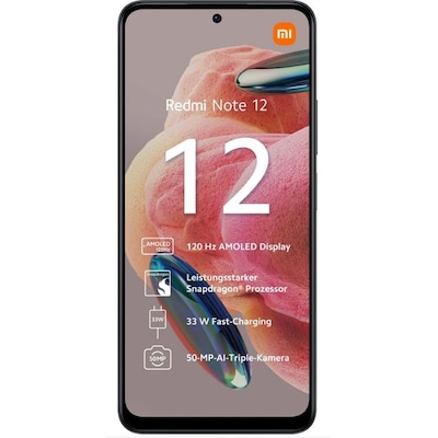 Image of Xiaomi Redmi Note 12 4/128GB Dual-SIM Smartphone onyx gray EU
