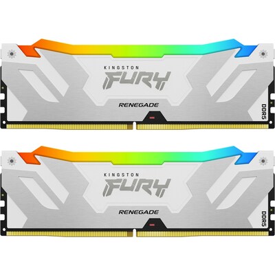 Image of 32GB (2x16GB) KINGSTON FURY Renegade RGB White DDR5-6800 CL36 RAM Speicher Kit
