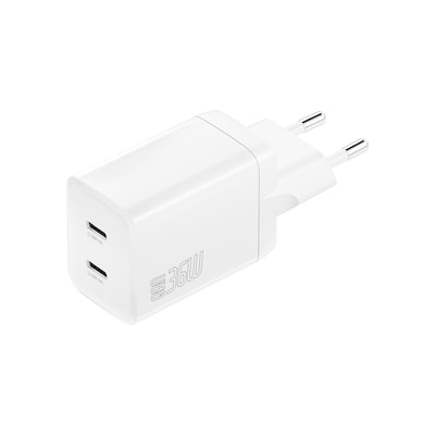 Image of 4smarts Ladegerät PDPlug Dual 36W GaN 2xC, weiß