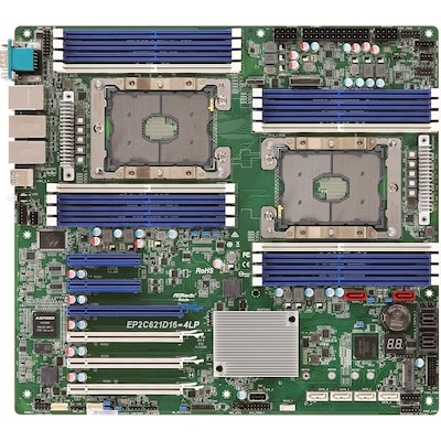 Image of ASRock EP2C621D16-4LP EATX Mainboard Sockel 3647 Dual Sockel/VGA/4xLAN/seriell