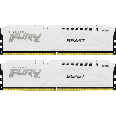 Image of 32GB (2x16GB) KINGSTON FURY Beast White EXPO DDR5-5200 CL36 RAM Speicher Kit