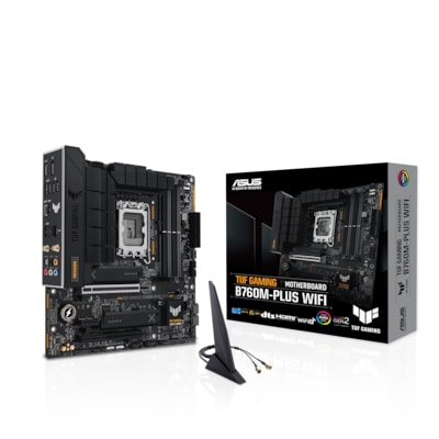 Image of ASUS TUF GAMING B760M-PLUS WIFI mATX Mainboard Sockel 1700 DP/HDMI/USB-C