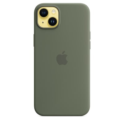 Image of Apple Original iPhone 14 Plus Silikon Case mit MagSafe Oliv