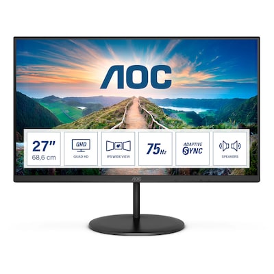 Image of AOC Q27V4EA 68,6cm (27“) QHD IPS Office Monitor HDMI/DP 75Hz