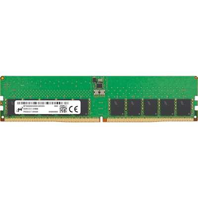 Image of 32GB (1x32GB) MICRON UDIMM DDR5-4800, CL40, ECC, dual ranked x8