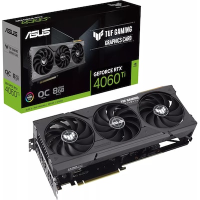 Image of ASUS TUF Gaming GeForce RTX 4060Ti OC Grafikkarte 8GB GDDR6, 1xHDMI, 3xDP