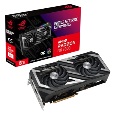 Image of ASUS ROG Strix Radeon RX 7600 OC Gaming Grafikkarte 8GB GDDR6 3xDP/HDMI