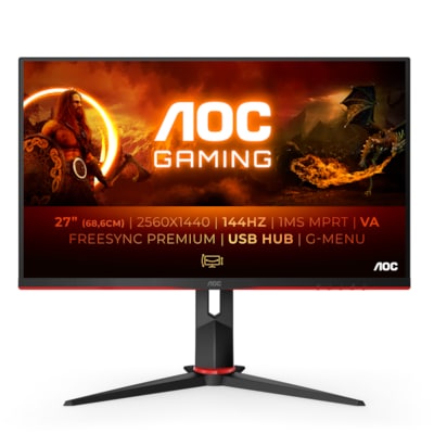 Image of AOC Q27G2U 68,6cm (27") WQHD VA Gaming Monitor 16:9 HDMI/DP 144Hz 1ms FreeSync