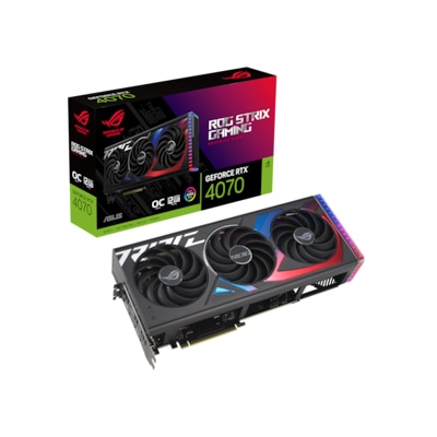 Image of ASUS ROG STRIX GeForce RTX 4070 OC Grafikkarte 12GB GDDR6X, 2xHDMI, 3xDP