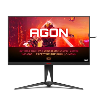 Image of AOC AGON AG325QZN 80cm (31,5") QHD VA Gaming Monitor 16:9 HDMI/DP 240Hz 1ms Sync