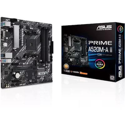 Image of ASUS PRIME A520M-A II/CSM mATX Mainboard Sockel AM4 M2/USB32/HDMI/DP/VGA