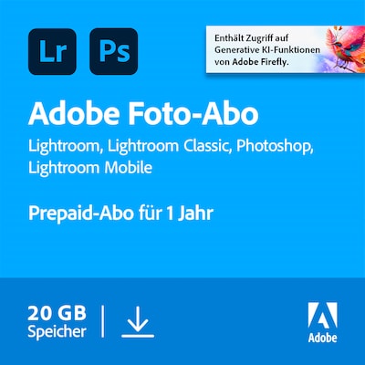 Image of Adobe Creative Cloud Foto-Abo | 20 GB | Download & Produktschlüssel