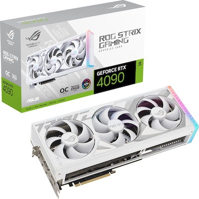 Image of ASUS ROG STRIX GeForce RTX 4090 OC White Ed. Grafikkarte 24GB GDDR6X 2xHDMI 3xDP