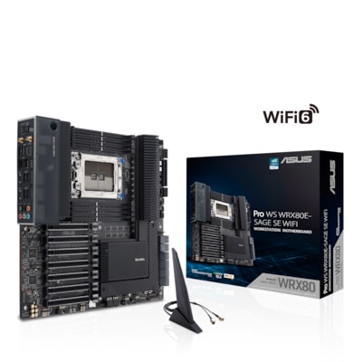 Image of ASUS Pro WS WRX80E-SAGE SE WIFI II Workstation Mainboard Sockel WRX8 USB 32(C)