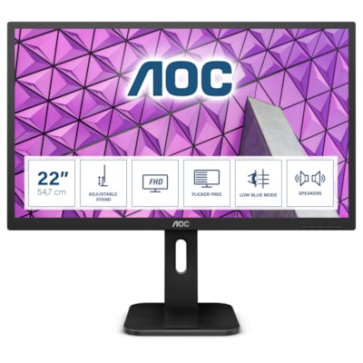 Image of AOC 22P1D 54,7cm (21,5") Business Monitor 16:9 VGA/DVI/HDMI 2ms 250cd/m² 50Mio:1