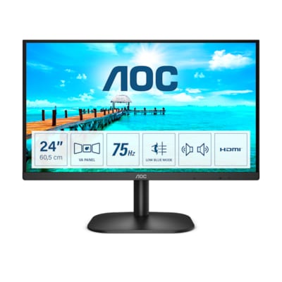 Image of AOC 24B2XDAM 60,5cm (23,8“) FHD VA Office Monitor 16:9 HDMI/VGA/DVI 75Hz Sync