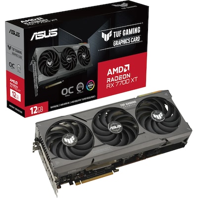 Image of ASUS TUF Gaming Radeon RX 7700 XT OC Grafikkarte 12GB GDDR6 3xDP/HDMI