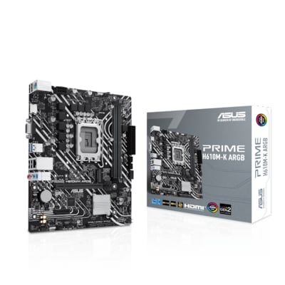 Image of ASUS PRIME H610M-K ARGB mATX Mainboard Sockel 1700 HDMI/VGA