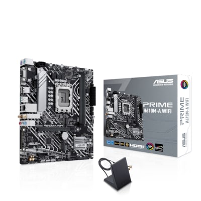 Image of ASUS PRIME H610M-A WIFI mATX Mainboard Sockel 1700 HDMI/DP/VGA/WLAN/BT