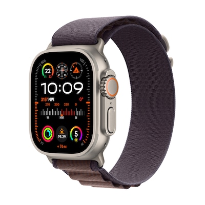 Image of Apple Watch Ultra 2 LTE 49mm Titanium Alpine Loop Indigo medium MRET3FD/A