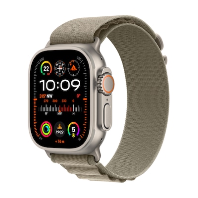 Image of Apple Watch Ultra 2 LTE 49mm Titanium Alpine Loop Olive small MREX3FD/A