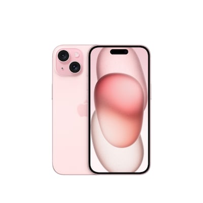 Image of Apple iPhone 15 - 5G Smartphone - Dual-SIM / Interner Speicher 512GB - OLED-Display - 6,1 - 2556 x 1179 Pixel - 2 x Rückkamera 48 MP, 12 MP - front camera 12 MP - pink (MTPD3ZD/A)