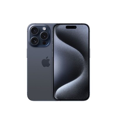 Image of Apple iPhone 15 Pro - 5G Smartphone - Dual-SIM / Interner Speicher 128GB - OLED-Display - 6,1 - 2556 x 1179 Pixel (120 Hz) - Triple-Kamera 48 MP, 12 MP, 12 MP - front camera 12 MP - Blue Titanium (MTV03ZD/A)