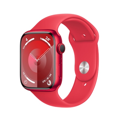 Image of Apple Watch Series 9 GPS 45mm Aluminium Product(RED) Sportarmband ProductRED S/M