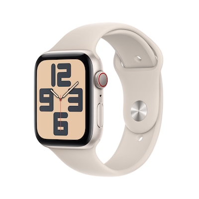 Image of Apple Watch SE (2 Gen) LTE 44mm Alu Polarstern Sportarmband Polarstern - S/M