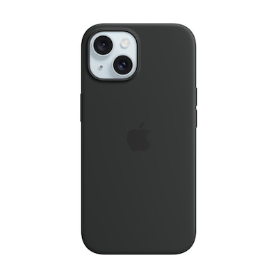 Image of Apple Original iPhone 15 Silicone Case mit MagSafe - Schwarz