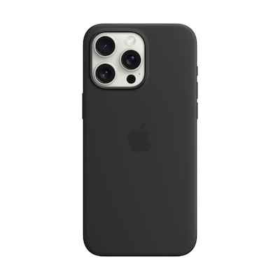 Image of Apple Original iPhone 15 Pro Max Silicone Case mit MagSafe - Schwarz