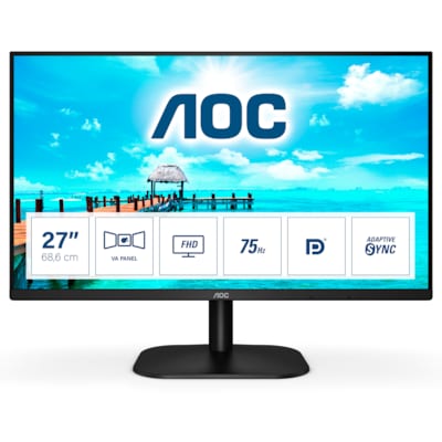 Image of AOC 27B2QAM 68,6cm (27") FHD VA Office Monitor 16:9 HDMI/DP/VGA 75Hz 4ms