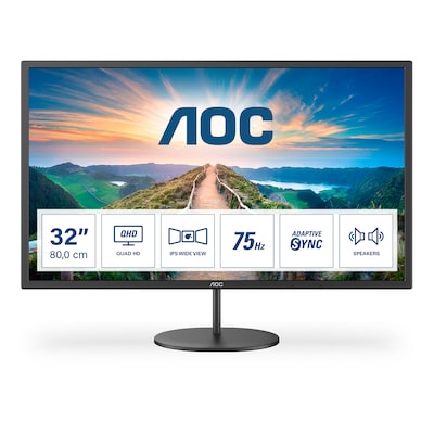 Image of AOC Q32V4 80cm (31,5") QHD IPS Office Monitor 16:9 HDMI/DP 75Hz 4ms Sync