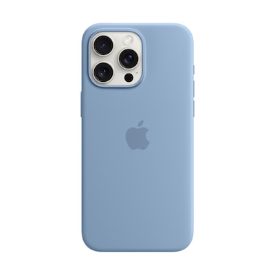 Image of Apple Original iPhone 15 Pro Max Silicone Case mit MagSafe - Winterblau