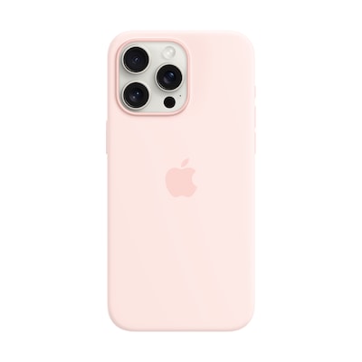 Image of APPLE iPhone 15 Pro Max Silicone Case with MagSafe - Light Pink (MT1U3ZM/A)