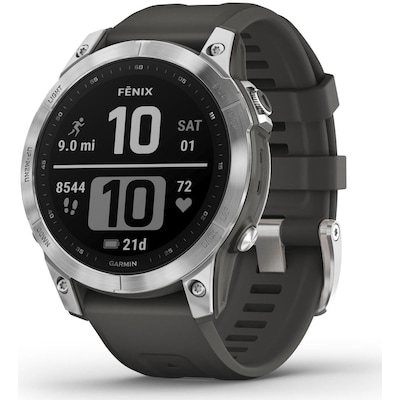 Image of Fenix 7 Digital 47 mm Smartwatch Rund (Silber) (Versandkostenfrei)