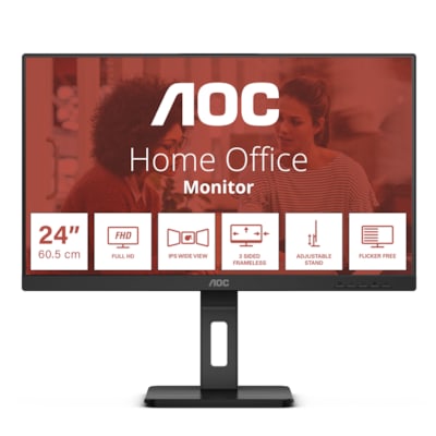 Image of AOC 24E3QAF 61cm (24") FHD IPS Office Monitor 16:9 HDMI/DP/VGA/USB 75Hz 4ms Sync