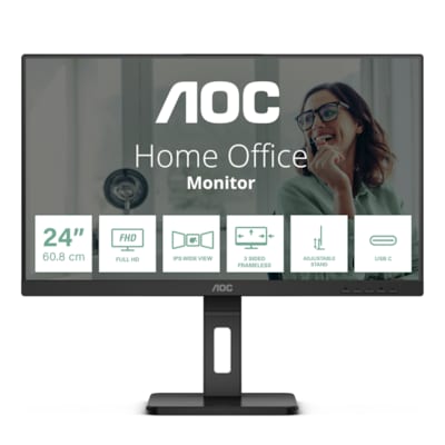 Image of AOC 24P3CV 60,5cm (23,8") FHD IPS Monitor 16:9 HDMI/DP/USB-C PD65W 75Hz Sync