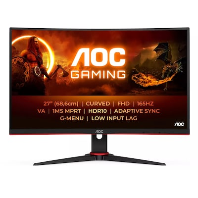 Image of AOC C27G2E 68,6cm (27") FHD VA Gaming Monitor Curved 16:9 HDMI/DP/VGA 165Hz Sync