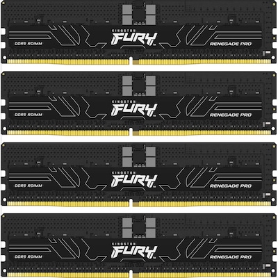 Image of 64GB(4x16) Kingston FURY Renegade Pro DDR5-6400 RAM CL32 ECC Reg RDIMM Speicher