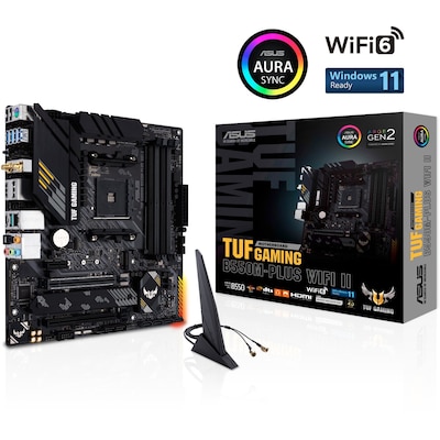 Image of ASUS TUF Gaming B550M-Plus WIFI II mATX Mainboard Sockel AM4 M2/USB32/HDMI/DP