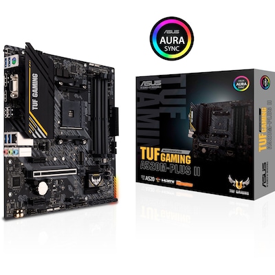 Image of ASUS TUF GAMING A520M-PLUS II mATX Mainboard Sockel AM4 DP/HDMI/USB-C