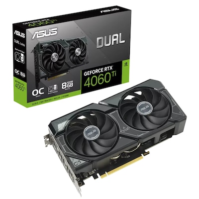 Image of ASUS DUAL GeForce RTX 4060Ti OC SSD Gaming Grafikkarte 8GB GDDR6, 1xHDMI, 3xDP