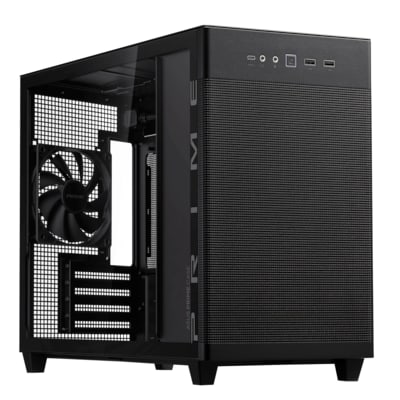 Image of ASUS Prime AP201 mATX Gaming Gehäuse mit Seitenfenster schwarz