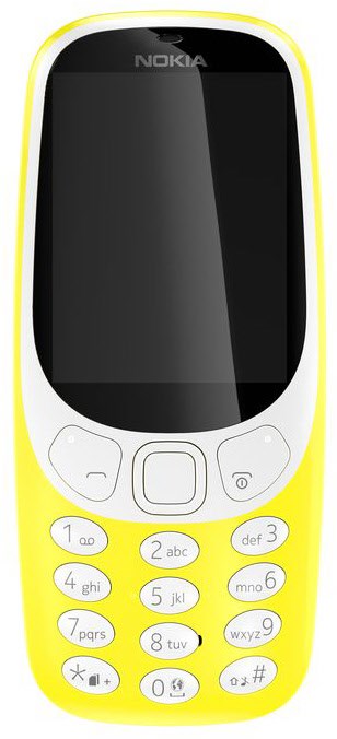 Image of 3310 (2017) Dual-SIM Tasten Handy gelb